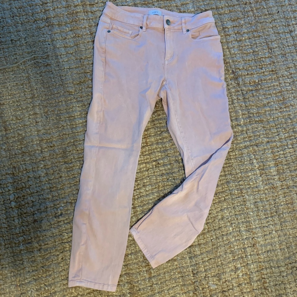 LOFT light pink skinny pants